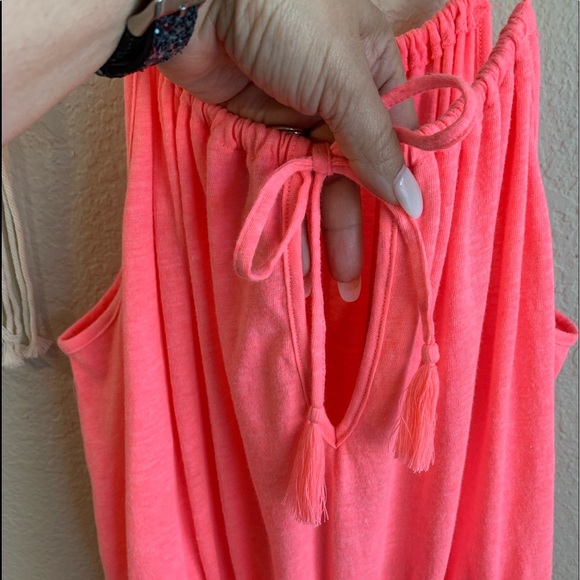 SOLD Swim Cover-Up Tassle Romper medium - Picture 7 of 12